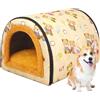 Wuvfojca Cuccia Per Cani Letto Grotta Per Gatto Casetta Per Piccoli Animali Tessuto Impermeabile Letto In Peluche Pieghevole Per Animali Domestici Accogliente E Morbido Cuccia Per Interni Esterni
