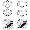 Qmortech Adesivi per cosplay di Ryomen Sukuna Tattoo Anime Yuji Itadori (04)