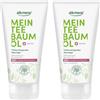 alkmene 2 x olio di tea tree gel detergente per la pelle impura, 150 ml, riduzione dei brufoli, confermata al 100%, detergente profondo, anti brufoli, vegano