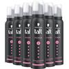 TAFT Schwarzkopf - Schiuma di taffettà Power Cashmere (6 x 150 ml), grado di tenuta 5, schiuma per capelli secchi e danneggiati, mousse per capelli con morbidezza cashmere, formula vegana *