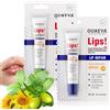 OUKEYA Sun Protect Burrocacao Labbra SPF25+, Balsamo Labbra con Filtro Solare UVA/UVB, Leocrema Burrocacao Con Olio di Semi di Girasole, Olio di Semi di Jojoba, Menta, Idratazione 24H, 2 Tube x 15ml