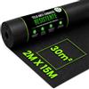 Green Thumbz Telo Pacciamante 2m x 15m - Geotessile Antierbacce per Giardino 50g/m², Resistente agli Strappi, Permeabile all'Acqua e Resistente ai Raggi UV
