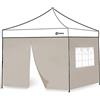 Sekey 2 Pareti Laterali con Finestra & Cerniera per 3x3m Gazebo Pieghevole, Impermeabile