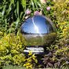 Köhko Fontana sferica Lucida 30 cm 21003 in Acciaio Inox con Illuminazione a LED