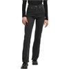 Urban Classics Ladies Highwaist Straight Slit Denim Pants Pantaloni Donna