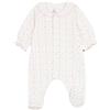 Petit Bateau Pigiama Bambino in tubico con Collo Floreale