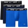 Nike Nike Men's Essential Cotton Stretch W/Fly Boxer Brief 3pk Underwear Boxer Corti Uomo