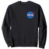 Nasa Nerds Nasa Circle Logo T-Shirt Uomo Felpa