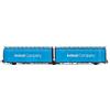 Rivarossi HR6601 FS 3-Achs-Gelenkplanenwagen Typ Lails 23 83 420 7 810-8 INDESIT