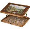 Relaxdays Tavola porta puzzle Vassoio inclinabile 7,4 kg Antiscivolo Tavolo porta puzzle