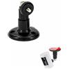 Zhcwldmi Supporto per fotocamera, autoadesivo, senza fori, regolabile a 360 gradi, accessorio per telecamera di sorveglianza, accessorio per Ring Eufy Blink, 9,5 x 6,8 cm, nero, 1 pezzo