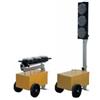 PANZA Impianto coppia Semafori Mobili a led da cantiere richiudibili a batteria 12V luci Rosso Giallo Verde Sisas QM3RDC omologato CE