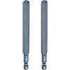 QUARKZMAN 2Pz Punte Cacciavite testa esagonale piatta H8 (8mm) con Punta Magnetiche Gambo Esagonale 1/4 Lunga 100mm (4) in Acciaio S2 Inserti per Avvitatore Metrico con Bussola, Blu