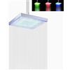 Chesoon LED Soffione doccia Quadrato a temperatura controllata 3 colori luci che cambiano automaticamente ad alta pressione per il bagno