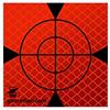 georadian.com Target adesivo riflettente 100 mm, 10 pezzi, piastra Etichetta riflettente, ideale come monitoraggio degli edifici o test di deviazione in cantiere per tutte le superfici lisce (Arancia 100mm)