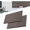Uisebrt - Set di 2 pannelli fonoassorbenti, rivestimento murale, pannelli murali in vero legno impiallacciato, pannelli acustici, pannelli lamellari, pannelli in legno, parete 3D, pannelli in legno
