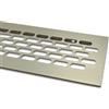 PRIOstahl Griglia di ventilazione in alluminio | 80 mm x 600 mm | Colore: acciaio inossidabile - spazzolato | Griglia di ventilazione in alluminio | Lamiera a nervi | Griglia di ventilazione | Griglia per