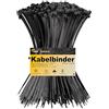 Temolink 100 fascette stringicavo nero, 250 x 4,4 mm, resistenti ai raggi UV, 28 kg, autobloccanti, resistenti alle intemperie, per la gestione dei cavi, giardino, ufficio e officina