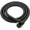 Vancoco Nero PVC Flessibile Doccia 1.5m Tubo, Della Doccia G1/2 Antitorsione Anticalcare