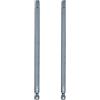 QUARKZMAN 2Pz Punte Cacciavite testa esagonale piatta H6 (6mm) con Punta Magnetiche Gambo Esagonale 1/4 Lunga 150mm (6) in Acciaio S2 Inserti per Avvitatore Metrico con Bussola, Blu