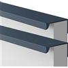 AGINOS Maniglie per Armadio Blu Scuro Maniglie per Porte Nascoste per Mobili Maniglione per Cassetto da 2 Pezzi per Cucina Guardaroba Camera da Letto, Lega di Alluminio (Length 800mm)