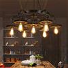 COCOL Lampada A Sospensione Retrò Industriale E27 * 7 Illuminazione Bar Vintage Ristorante Lampadario Sistema Di Illuminazione Decorativa