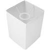 HOMOBABE Paralume quadrato in tessuto per lampada da tavolo e grande accessorio facile da installare per lampadine design rustico per camera da letto e soggiorno