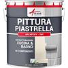 ARCANE INDUSTRIES Vernice per piastrelle bagno e cucina - ARCAPOXY PIASTRELLE - 2,5 kg (fino a 25 m² in 2 strati) Grigio ferro - RAL 7011
