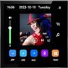 Junterone Andriod 10 Eshare WiFi Bluetooth Touch Home Theater Cinema Amplificatore da Parete Audio Stereo Digitale da 4 Pollici Nero