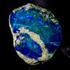AK GEMS AND JEWELLERY Pietra Opale Naturale Etiopia Grezza Black Fire Dry Opal 21,5 ct 24x16 mm