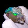akgemsandjewellry_786 Opale Grezzo, Etiope Nero Fire opal, Naturale opal raw Gemma 30 KT 30x21 MM