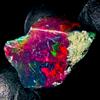 AK GEMS AND JEWELLERY Ethiopian Fire Black Opal Naturale Opale Grezzo 7,5 Ct 16x13 mm