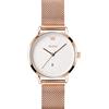 OLEVS Ladies Ultra Thin Watches, Big Dial Stainless Steel Mesh Strap Casual Ladies Watch, Japanese Quartz Waterproof Watch for Women, Ladies Dress Watch with Date