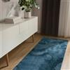 benuta Basic Tappeto salotto Furry - Turchese 70x200 cm - Soffice salotto - Retro antiscivolo - Lavabile - Compatibile con riscaldamento pavimento