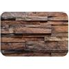 A.Monamour Tappetino per Il Bagno Antiscivolo Assorbente Fondo Di Legno Delle Plance Di Legno Del Granaio Rustico Marrone 3D Tappeto Tappetini Doccia Passatoia da Cucina Zerbino Tappeti Cameretta