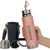 Bombiya Opaco pronto con tutte le sue parti in acciaio inox - Thermos opaco 2 in 1 cambiando il coperchio è un thermos classico - Automatizza i tuoi Mate Argentini o Terere - Con te ovunque con te - 500 ml