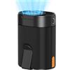 COZOME Ventola Ricaricabile in Vita con Batteria 25H, Ventilatore a 4 Velocità con Doppia Clip 6600 Giri/Min, Portatile da Collo