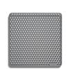 Bodo® Tappetino per lavandino, quadrato, grigio, 37 x 37 cm, per lavandino da 40 x 40 cm (grigio, 37 x 37 cm)