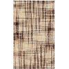 Pierre Tappeti Tappeto da Bagno CRAZY MARRONE, Morbido e Assorbente in Microfibra Antiscivolo, Lavabile in Lavatrice, Ideale per Doccia, Lavabo e Sanitari, con Effetto Intreccio 60x120cm