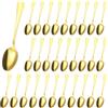 FAAING 30 Cucchiaini da Tè in Acciaio Inox Oro, 13,5 cm, Cucchiaini da Caffè | FAAING, Lucidati a Specchio, Lavabili in Lavastoviglie, Manico Ergonomico, Antiruggine, per Casa, Ufficio, Bar e Ristorante