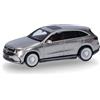 Herpa Mercedes-Benz EQC AMG, modellino in scala 1:87 | Modellino di veicolo fedele all'originale per collezionisti, in plastica color argento Mojave, Made in Germany, dai 14 anni