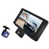 CAZSTYK Registratore guida per auto con blocco ampia, Three cameras | Registrazione notturna con telecamera da cruscotto con rilevamento del movimento, ampia copertura e prove