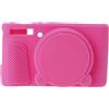 CAZSTYK Custodia per fotocamera in silicone per la pelle del, Red | Custodia flessibile in silicone con coperture del corpo antiurto, protezioni per lenti, protezioni per tutto