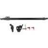 Zjythocyber Aste di supporto in lega di alluminio per slider video per fotocamera, aste regolabili per treppiedi con morsetto e attacco a snodo, supporto portatile da 60 a 100 cm compatibile