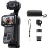 Insta360 Luna Pro - Videocamera per vlog 8K con obiettivo Leica, Nero notte | Videocamera gimbal tascabile, sensore 8K 1″, touchscreen OLED rimovibile 2″, profili colore Leica, 4 ore di autonomia
