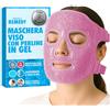 Perfect Remedy Maschera Ghiaccio Viso Riutilizzabile per Impacchi Freddi e Caldi - Maschera Occhi e Viso Refrigerante con Perline in Gel (Rosa)