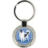 Family-crests Collie Su Uno Sfondo Blu Portachiavi
