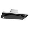 Klarstein Secret Service - Cappa, Cappa da Cucina, Cappa a Isola, 3 Livelli, Flusso d'aria di scarico: 800 m³ / h, Acciaio Inox, Comandi Touch, 2 Filtri Antigrasso, Telecomando, Argento/Nero