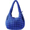 ASWACA Borsa tote trapuntata da donna, a tracolla, imbottita in nylon stile hobo