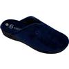 Sabatini Calzature S401R - Ciabatta in caldo velluto con plantare in memory - Terpel Blu